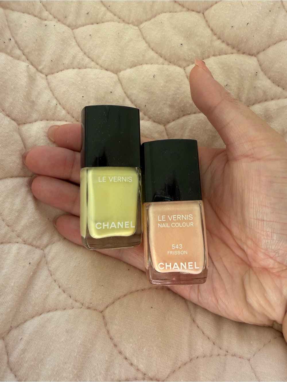 Chanel Le Vernis Nail Polish - Yellow & Peach Duo